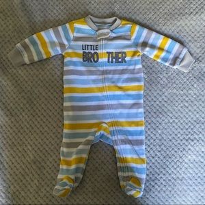 Little brother fleece onesie